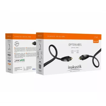 Kabel InfiniBand/światłowodowy Inakustik 00312115 1,5 m TOSLINK Czarny
