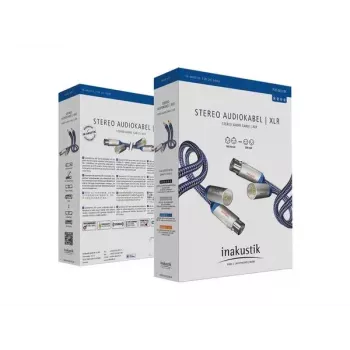 Kabel audio Inakustik 00405007 0,75 m XLR męski na żeński miedziany