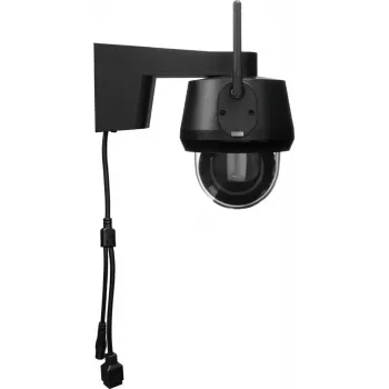 Kopułkowa kamera bezpieczeństwa IP ABUS PPIC52520B zewnętrzna przewodowa i bezprzewodowa 4K 3840x2160 8MP 4 mm 1/2,8 cala CMOS do montażu na ścianie czarna