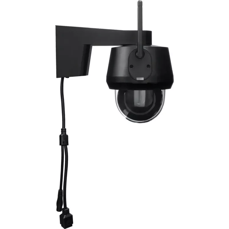 Kopułkowa kamera bezpieczeństwa IP ABUS PPIC52520B zewnętrzna przewodowa i bezprzewodowa 4K 3840x2160 8MP 4 mm 1/2,8 cala CMOS do montażu na ścianie czarna