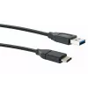 Kabel USB Schwaiger CK 3141 USB 3.2 Gen 1 1m USB A USB C Czarny