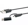 USB kabel Schwaiger CK 3112 USB 2.0 1m USB A Micro-USB B Czarny
