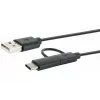 USB kabel Schwaiger CK 3112 USB 2.0 1m USB A Micro-USB B Czarny