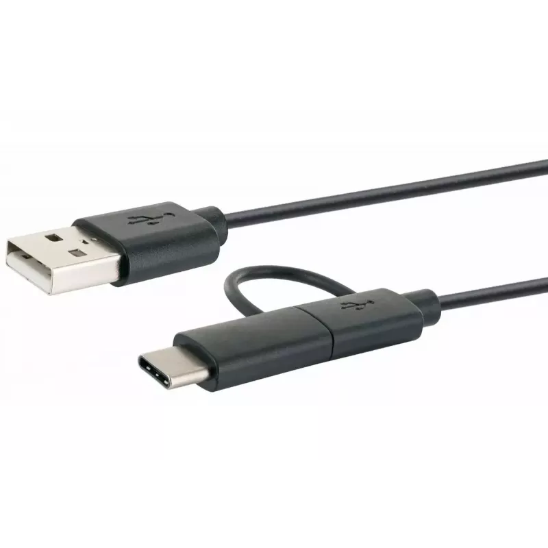 USB kabel Schwaiger CK 3112 USB 2.0 1m USB A Micro-USB B Czarny