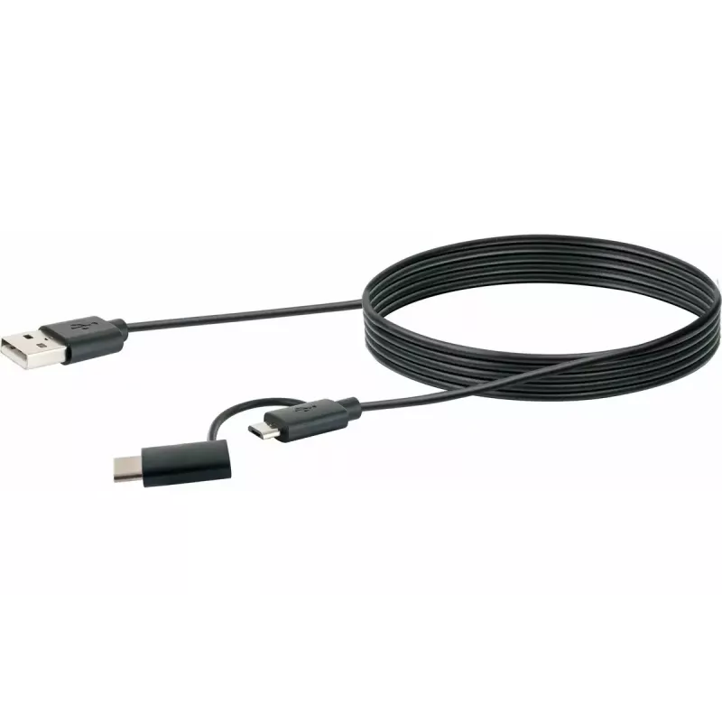 USB kabel Schwaiger CK 3112 USB 2.0 1m USB A Micro-USB B Czarny