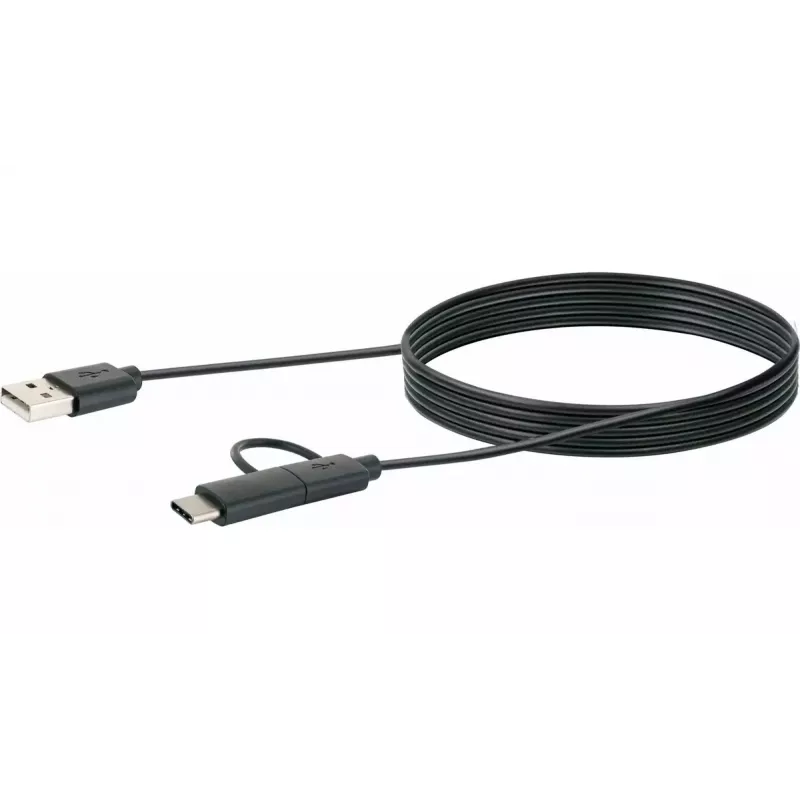 USB kabel Schwaiger CK 3112 USB 2.0 1m USB A Micro-USB B Czarny