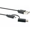 USB kabel Schwaiger CK 3112 USB 2.0 1m USB A Micro-USB B Czarny
