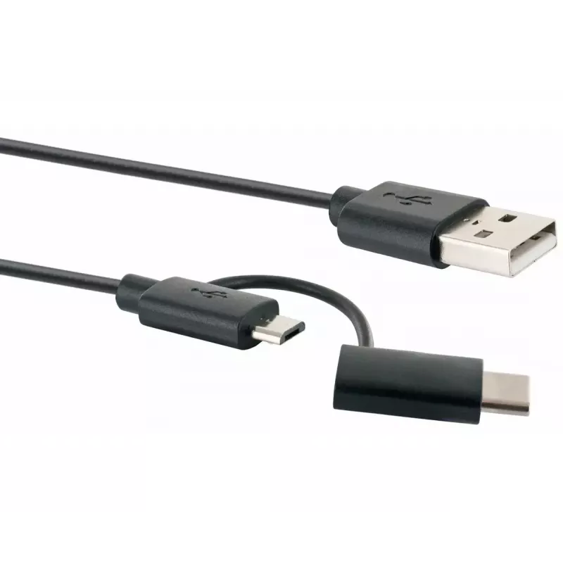 USB kabel Schwaiger CK 3112 USB 2.0 1m USB A Micro-USB B Czarny