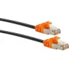 Kabel sieciowy Schwaiger CKO7050 531 RJ-45 Cat7 5 m czarny pomarańczowy