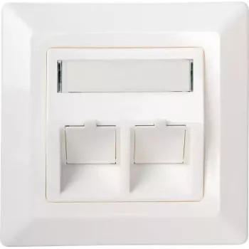Złącze kątowe Schwaiger NKSD2 532 biały RJ-45