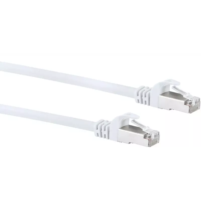 Kabel sieciowy SCHWAIGER CKB6300 052 — Cat6 SF/UTP (S-FTP), RJ-45 na RJ-45, 30 m, Biały