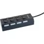 Koncentrator USB Schwaiger UH4013 2.0 480 Mbit/s Czarny
