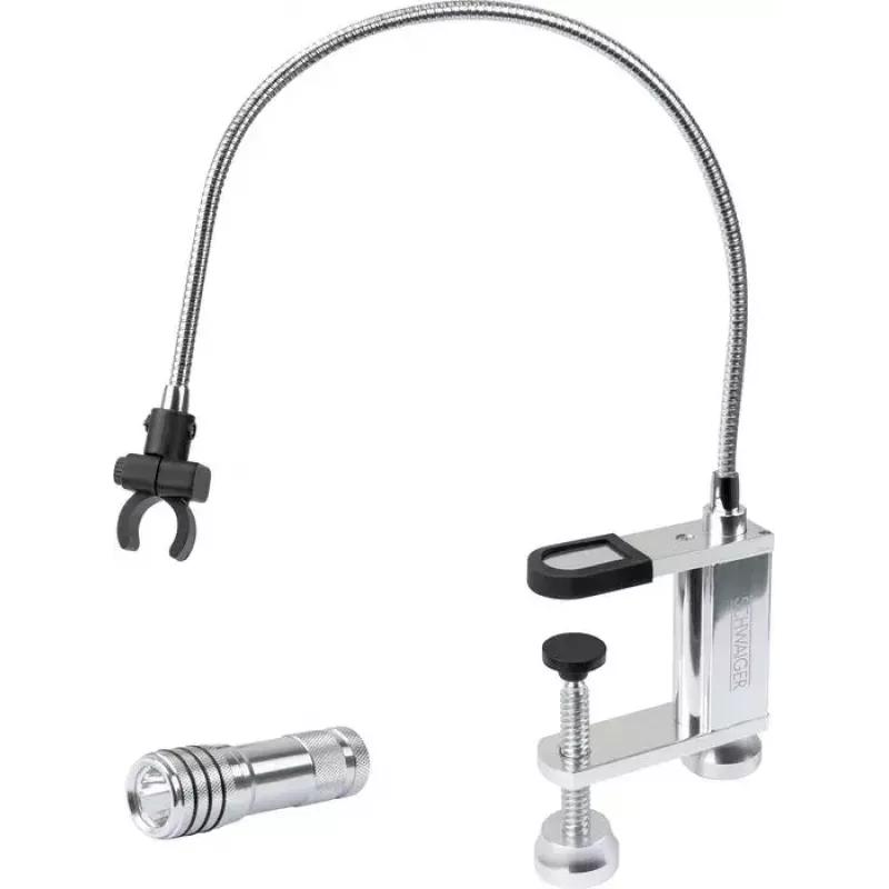 Lampa grillowa Schwaiger GLED0030 Czarny Srebrny Aluminium Guma Bateria 0.5W