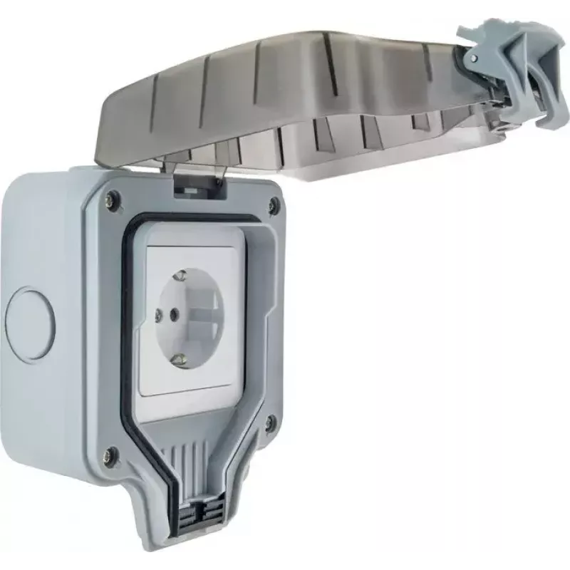 Gniazdo natynkowe Schwaiger SOAD0100 Szary IP66 230V 16A