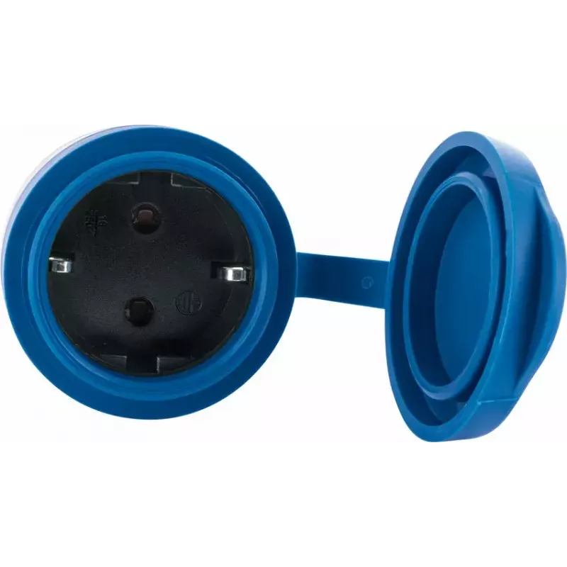 Gniazdo wtykowe Schwaiger SOAW0044 niebiesko-szare IP44 230V 16A