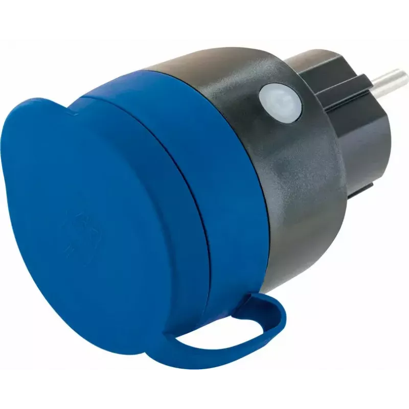 Gniazdo wtykowe Schwaiger SOAW0044 niebiesko-szare IP44 230V 16A