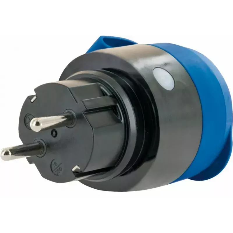Gniazdo wtykowe Schwaiger SOAW0044 niebiesko-szare IP44 230V 16A