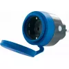 Gniazdo wtykowe Schwaiger SOAW0044 niebiesko-szare IP44 230V 16A