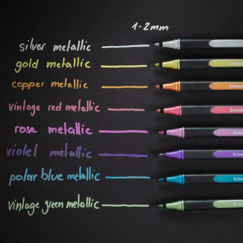Marker Schneider Schreibgeräte Paint-It 020 8 szt. Niebieski Miedziany Złoty Zielony Różowy Czerwony Srebrny Fioletowy