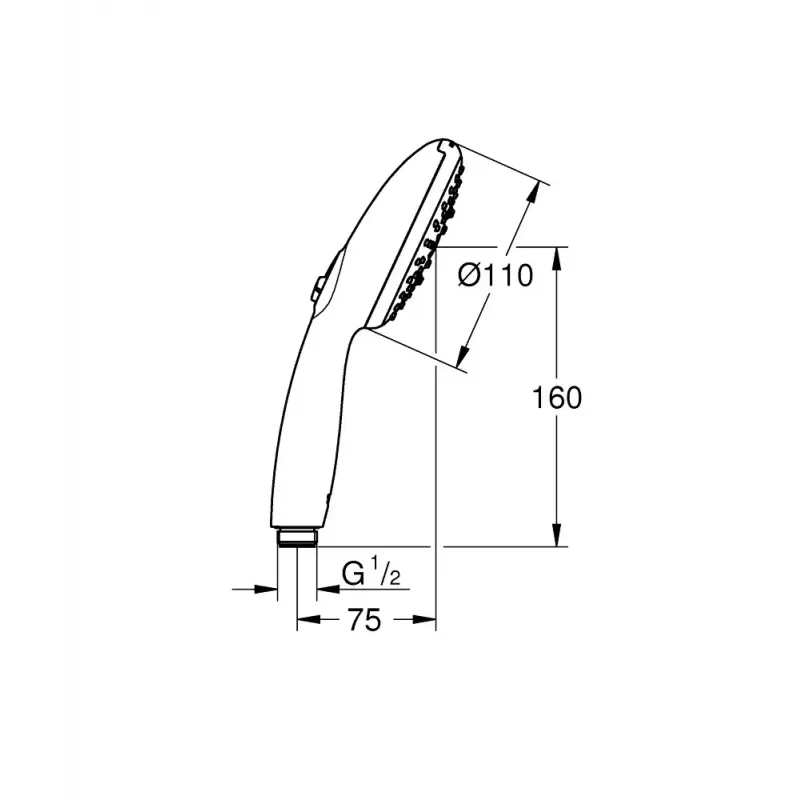 Głowica prysznicowa GROHE Tempesta 110 chrom 28261003