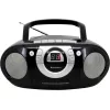 Przenośny system stereo Soundmaster SCD5100SW — Analogowy tuner FM 87,5–108 MHz, odtwarzacz CD/MP3, 1 W RMS, wyświetlacz LED, czarny