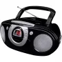 Przenośny system stereo Soundmaster SCD5100SW — Analogowy tuner FM 87,5–108 MHz, odtwarzacz CD/MP3, 1 W RMS, wyświetlacz LED, czarny