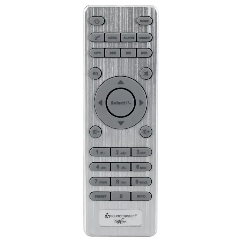 Radio internetowe Soundmaster IR3300SI — Tuner cyfrowy, DAB+ i FM, 20W RMS, wielokolorowy wyświetlacz TFT, USB-A, szare