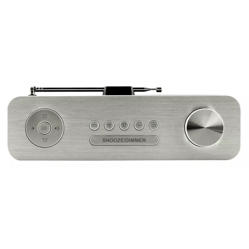 Osobiste radio Soundmaster DAB700WE — analogowe i cyfrowe (DAB+, FM), 12 W RMS, LCD 2,9 cala, MicroSD, srebrno-białe