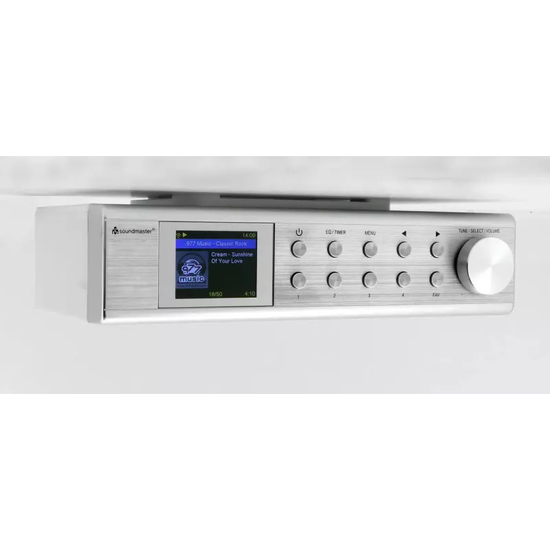 Radio internetowe Soundmaster IR1500SI — tuner cyfrowy DAB+/FM, 3 W, wyświetlacz TFT 2 cale, srebrny