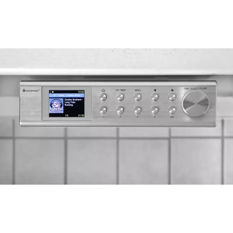 Radio internetowe Soundmaster IR1500SI — tuner cyfrowy DAB+/FM, 3 W, wyświetlacz TFT 2 cale, srebrny