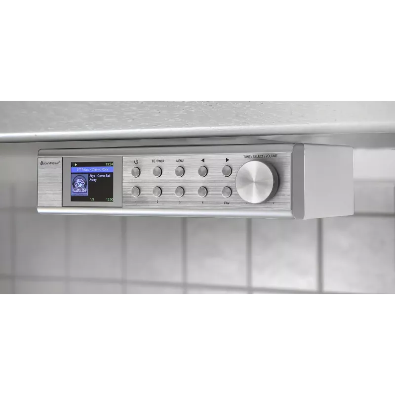 Radio internetowe Soundmaster IR1500SI — tuner cyfrowy DAB+/FM, 3 W, wyświetlacz TFT 2 cale, srebrny