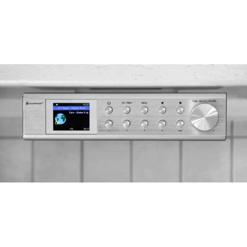 Radio internetowe Soundmaster IR1500SI — tuner cyfrowy DAB+/FM, 3 W, wyświetlacz TFT 2 cale, srebrny