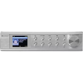 Radio internetowe Soundmaster IR1500SI — tuner cyfrowy DAB+/FM, 3 W, wyświetlacz TFT 2 cale, srebrny