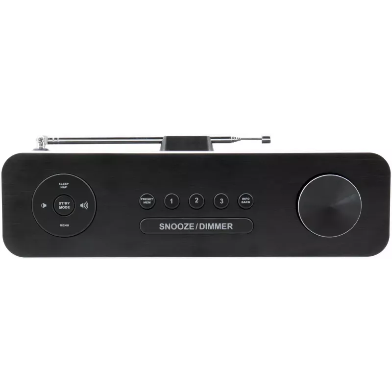 Radio osobiste Soundmaster DAB700SW — Tuner analogowy i cyfrowy, DAB+ / FM, 12 W, wyświetlacz LCD 2,9 cala, MicroSD, czarny