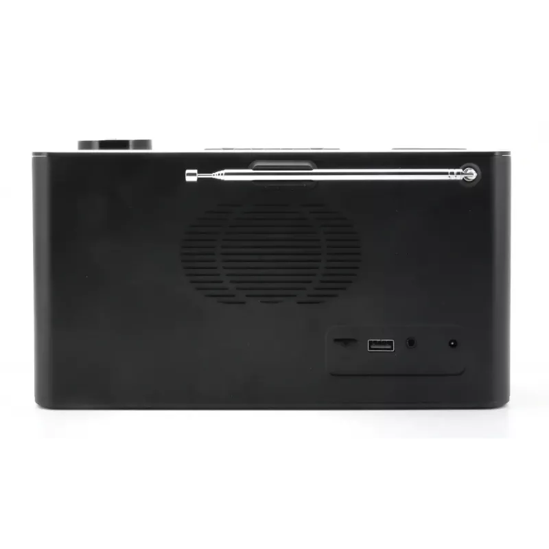 Radio osobiste Soundmaster DAB700SW — Tuner analogowy i cyfrowy, DAB+ / FM, 12 W, wyświetlacz LCD 2,9 cala, MicroSD, czarny