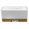 Radio z zegarem Soundmaster UR630WE — FM/PLL/UKW, 6 W RMS, szaro-biały, zasilanie sieciowe i bateryjne AAA