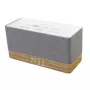 Radio z zegarem Soundmaster UR630WE — FM/PLL/UKW, 6 W RMS, szaro-biały, zasilanie sieciowe i bateryjne AAA