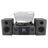 Domowy system audio Soundmaster MCD1950SW — 20 W RMS, DAB+/FM, odtwarzanie CD/MP3, wejście AUX 3,5 mm, zasilanie sieciowe (czarny)