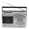 Przenośny odtwarzacz kasetowy Soundmaster RR20SI — radio FM/MW/SW, 3 W RMS, słuchawki 3,5 mm, czarno-srebrny