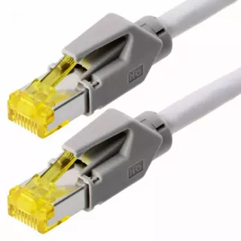 Kabel sieciowy Helos 151871 0,3 m Cat6a S/FTP szary