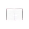 Notatnik Bantex 100302813 — A5, 96 kartek, w linie, 70 g/m², twarda oprawa, czarny/czerwony
