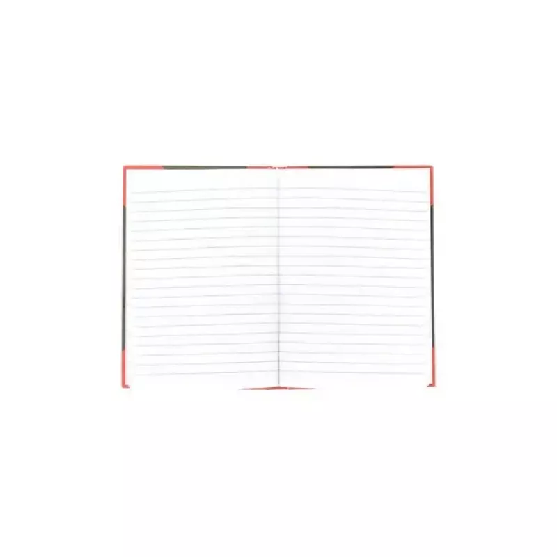Notatnik Bantex 100302813 — A5, 96 kartek, w linie, 70 g/m², twarda oprawa, czarny/czerwony