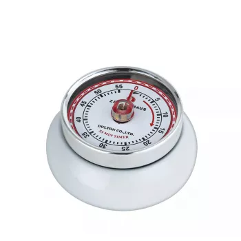 Mechaniczny minutnik kuchenny Zassenhaus SPEED biały