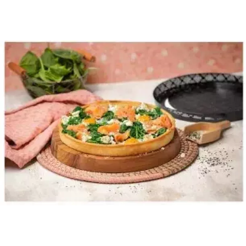 Blacha do pizzy Kaiser 23.0065.1576 Stal nierdzewna Czarny 28 cm