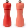 Zestaw młynków do soli i pieprzu PEUGEOT Tahiti 15 cm, czerwone wykończenie