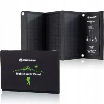 Panel słoneczny Bresser 3810030 21W USB – przenośna ładowarka słoneczna 21 W z wyjściem USB