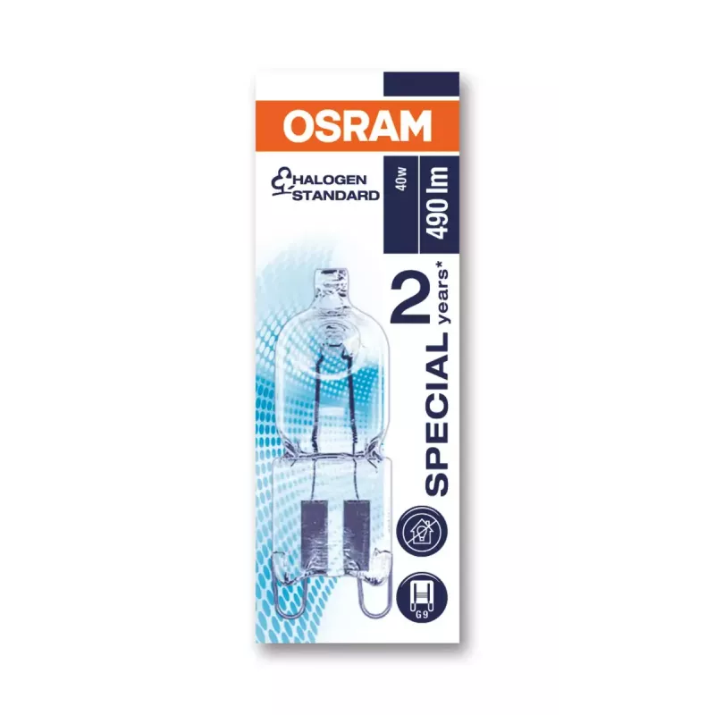 Osram HALOPIN OVEN 40 W 230 V G9 żarówka halogenowa Ciepła biel