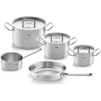 Zestaw naczyń kuchennych Fissler Profi Collection, 5 elementów, stal nierdzewna, odpowiedni do indukcji