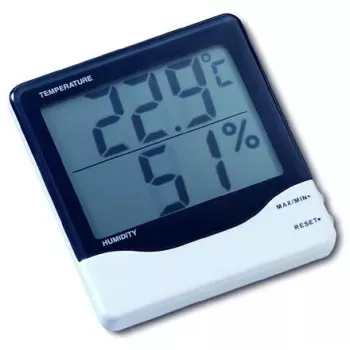 Cyfrowa Stacja Pogodowa TFA-Dostmann 30.5002 Czarno-Biała Wilgotność 10-99% Temperatura -10 do 60°C