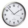Zegar kwarcowy ścienny/stołowy TFA 60.3523.02 — okrągły srebrny/biały, 305 mm, AA 1,5 V